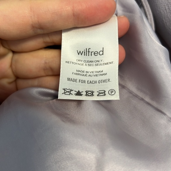 Aritzia Wilfred morado grey destiny crepette blazer sz 0 worn once - Picture 4 of 15